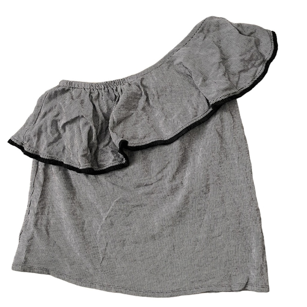 Loft one shoulder ruffle top. Size M.